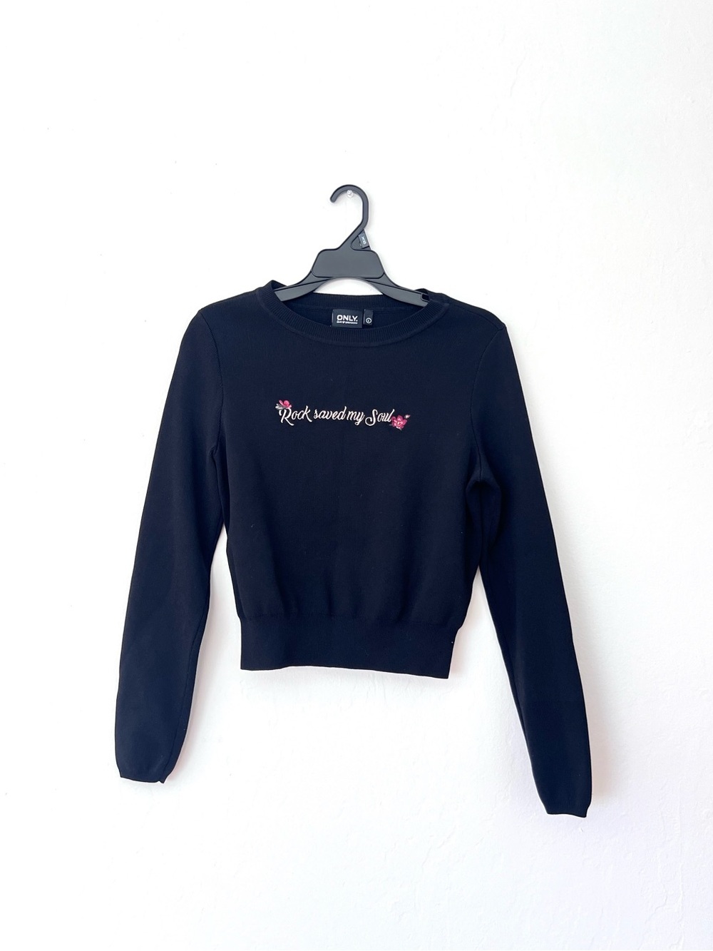 Only “Rock Saved My Soul” Embroidered Sweatshirt